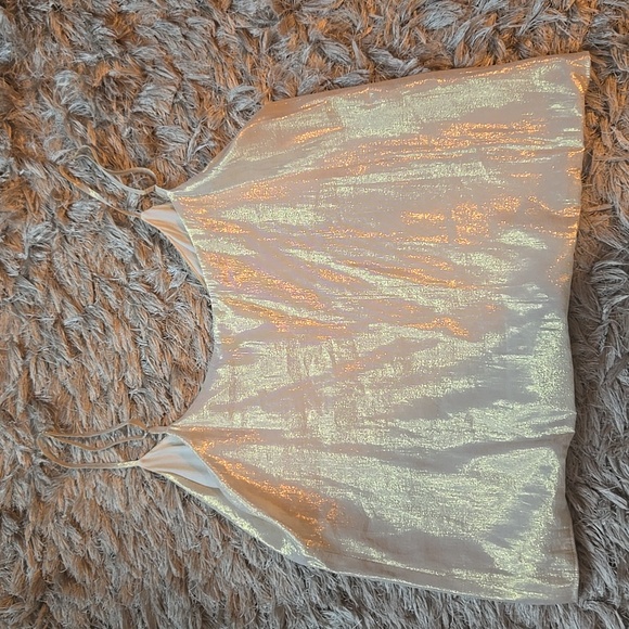 Parker silk shimmering gold camisole - Picture 7 of 13